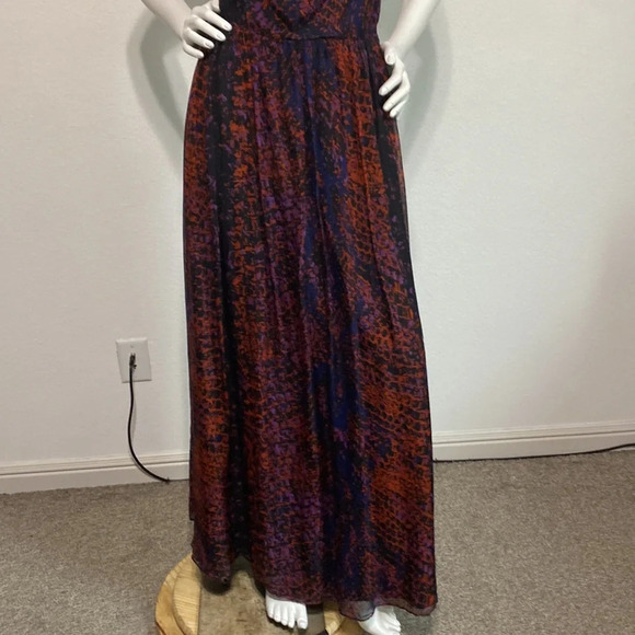 HD in Paris Anthropologie Seeped Sinopi Romantic Whimsigoth Fairy Maxi Dress S - Picture 4 of 8